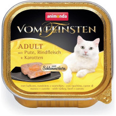 Корм Animonda Vom Feinsten Adult 100 г для котів фарширована індичка з яловичиною і морквою - 4017721832632