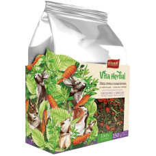Корм Vitapol Vita Herbal 150 г для гризунів з вівсяною травою і морквою - 5904479141415