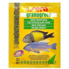 Корм Sera Granugreen 20 г для рослиноїдних цихлід - 4001942003919