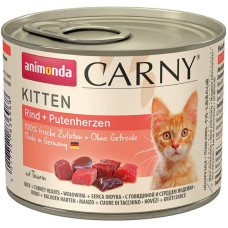 Корм Animonda Carny Kitten 200 г для кошенят з яловичиною і серцями індички - 4017721836968