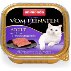 Корм Animonda Vom Feinsten Adult 100 г для котів з куркою і морепродуктами - 4017721833066