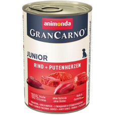 Корм Animonda GranCarno Original Junior 400 г для собак з яловичиною і серцями індички - 4017721827287