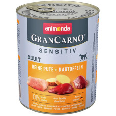 Корм Animonda GranCarno Sensitiv Adult 800 г для собак з індичкою і картоплею - 4017721824231