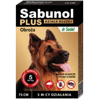 Нашийник Sabunol Plus 75 см від бліх і кліщів - 5901742001520