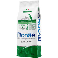 Корм Monge Dog Maxi Puppy & Junior 12 кг для собак з куркою і рисом - 8009470011709