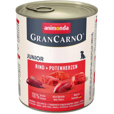 Корм Animonda GranCarno Original Junior 800 г для собак з яловичиною і серцями індички - 4017721827683