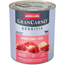 Корм Animonda GranCarno Sensitiv Adult 800 г для собак з яловичиною і рисом - 4017721824484