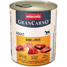 Корм Animonda GranCarno Original Adult 800 г для собак з яловичиною і індичкою - 4017721827430